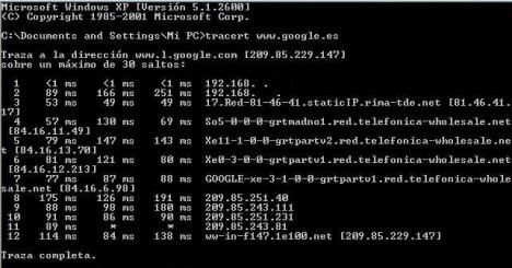 Tracert (TRaceroute)